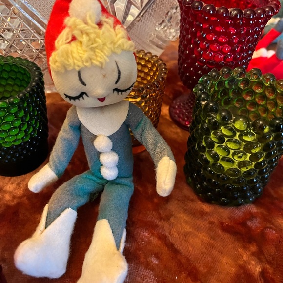 Vintage 1950’s Japan Set 3 Trio Stockinette Pixie Elf Christmas Kneehuggers - Picture 10 of 12